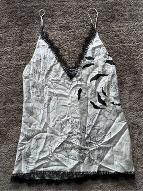Carine Gilson Silk and Lace Camisole